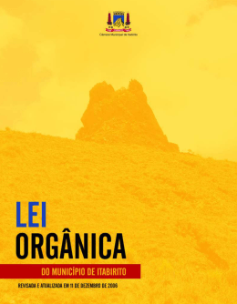 Lei Org&acirc;nica Municipal