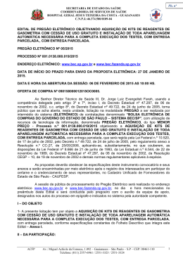 EDITAL DE PREG&Atilde;O PRESENCIAL N&ordm;