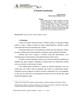 A Filosofia Jurisdicional