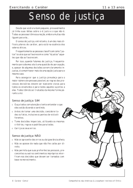 Senso de justi&ccedil;a