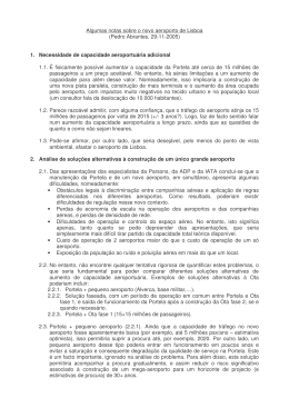 Algumas notas sobre o novo aeroporto de Lisboa (Pedro Abrantes