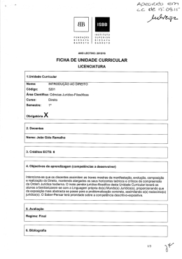 Introdução ao Direito - Fundação Bissaya Barreto