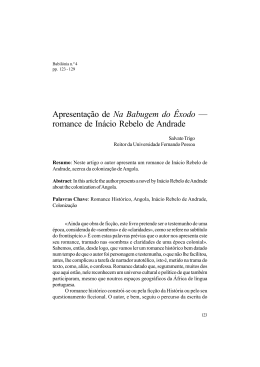 romance de In&aacute;cio Rebelo de Andrade