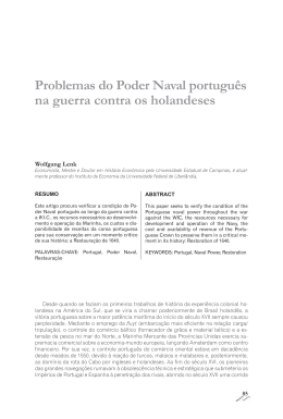 Problemas do Poder Naval portugu&ecirc;s na guerra