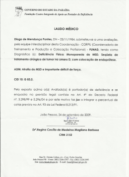 LAuDo M&Eacute;Dico - Instituto Aprender e Trabalhar