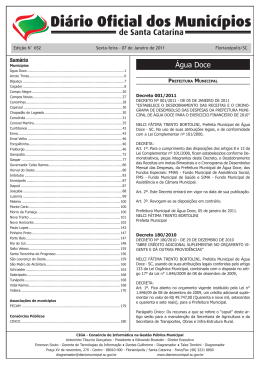 Extrato Teste Seletivo 001/2011 - Governo do Estado de Santa