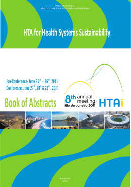 HTA for Health Systems Sustainability : book of abstracts