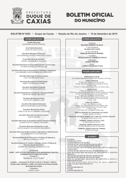 15/09 - Prefeitura de Duque de Caxias