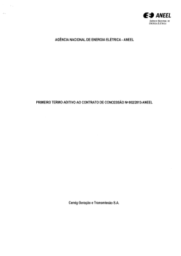 1º Termo Aditivo ao Contrato de Concessão de Geração nº