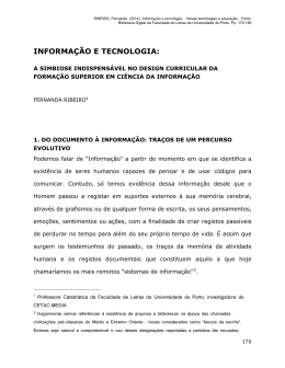 Informa&ccedil;&atilde;o e tecnologia - Biblioteca Digital