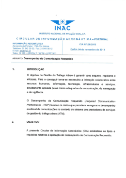 Circular de Informação Aeronáutica n.º 38/2013