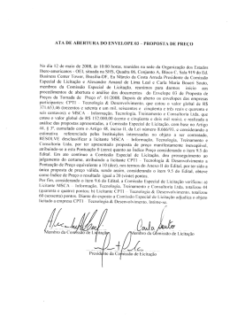 proposta de pre&ccedil;o