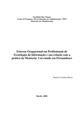 Estresse Ocupacional em Profissionais de Tecnologia