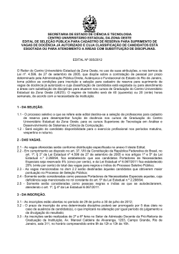 EDITAL 005/2012 TEMPOR&Aacute;RIO - CoTADSCC
