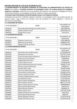 Portaria de resultado provis&oacute;rio da investiga&ccedil;&atilde;o