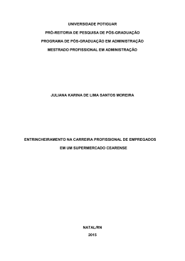 entrincheiramento na carreira profissional de empregados em