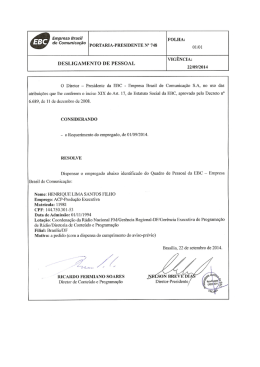 de Comun`façm PORTARIA-PRESIDENTE N° 74s 01/01