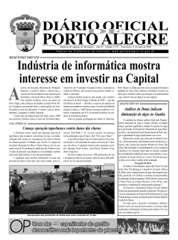 DI&Aacute;RIO OFICIAL Ind&uacute;stria de inform&aacute;tica mostra