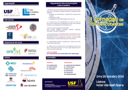 II Jornadas da USF Descobertas