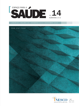 esPA&ccedil;o PARA A sA&uacute;de