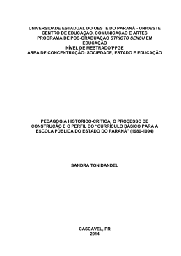 UNIVERSIDADE ESTADUAL DO OESTE DO PARANÁ