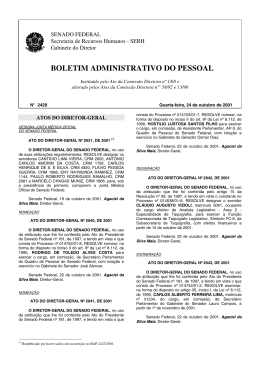BOLETIM ADMINISTRATIVO DO PESSOAL