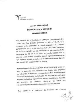 Ata de Habilitação