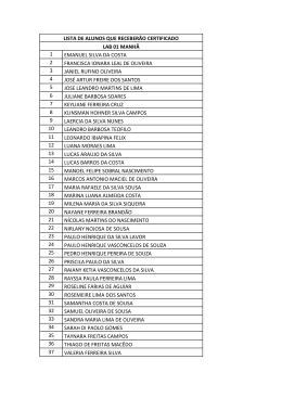 lista de alunos que receber&atilde;o certificado lab 01 manh&atilde; 1