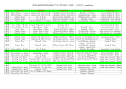 HORÁRIO ENGENHARIA CIVIL NOTURNO – 2013/1