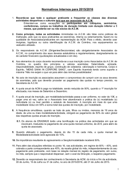 Normativos Ano Lectivo 2015-2016