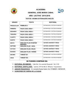 ACADEMIA GENERAL JOSE MARIA CABAL A&Ntilde;O LECTIVO 2015