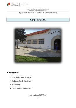 Critérios 2015-16 - Agrupamento de Escolas de Vila Nova de