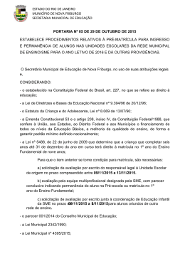 ESTADO DO RIO DE JANEIRO MUNIC&Iacute;PIO DE