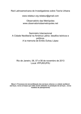 Igor Matela (IPPUR - UFRJ - Brasil)