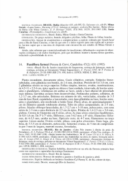 14. Passiflora farneyi Pessoa & Cervi, Candollea 47(2): 631 ( 1992