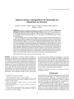 Aspectos clínicos e patogenéticos da intoxicação por abamectina