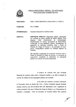 Parecer PA 4, de 01/10/2012