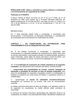 Altera e consolida as normas relativas &agrave; constitui&ccedil;&atilde;o e ao
