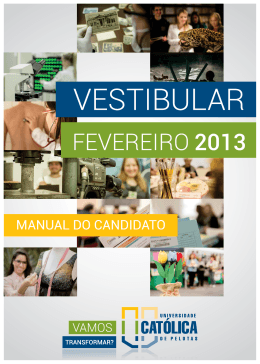 vestibular fevereiro 2013 - manual do candidato
