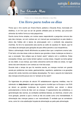 Um livro para todos os dias - Nutrição e Dietética Dra. Eduarda Alves