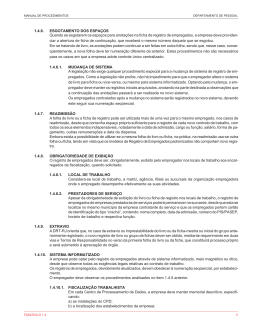 1.4.6. ESGOTAMENTO DOS ESPA&Ccedil;OS Quando se