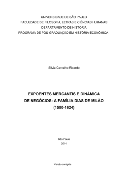 a fam&iacute;lia dias de mil&atilde;o - Biblioteca Digital de Teses e Disserta&ccedil;&otilde;es