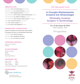 Programa - Sociedade Portuguesa De Ginecologia