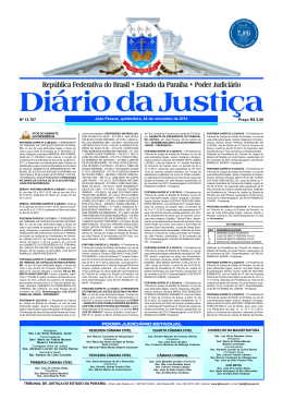DIÁRIO DA JUSTIÇA 2010 Nº 13.707 Preço R$ 2,00 João Pessoa