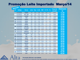 Promo&ccedil;&atilde;o Leite Importado Mar&ccedil;o/14