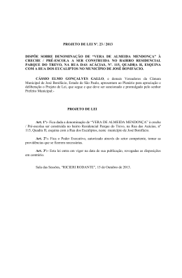 Leia o documento - Câmara Municipal de José Bonifácio