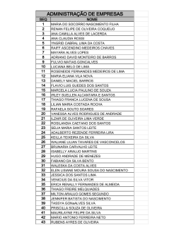 ADMINISTRAÇÃO DE EMPRESAS