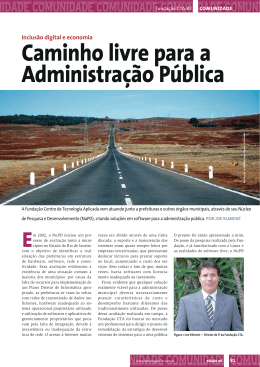 Caminho livre para a Administração Pública