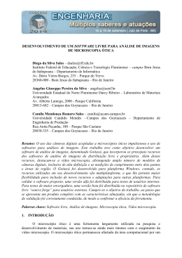 Desenvolvimento de um software livre para an&aacute;lise de