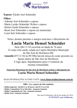 Lucia Maria Hensel Schneider